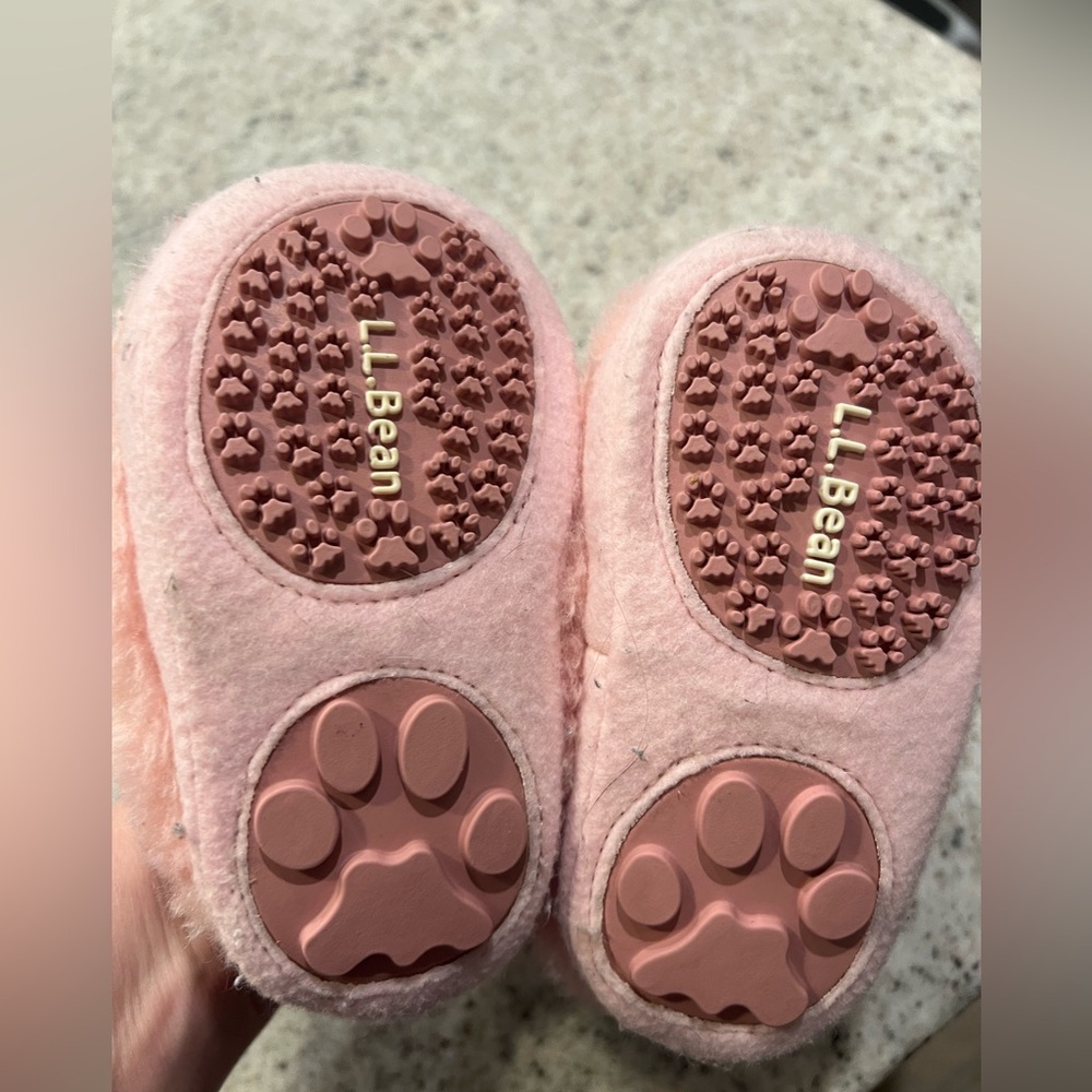 L. L. Bean Bunny Slipper Pink Toddler Girl Size 3-4 - Picture 4 of 5